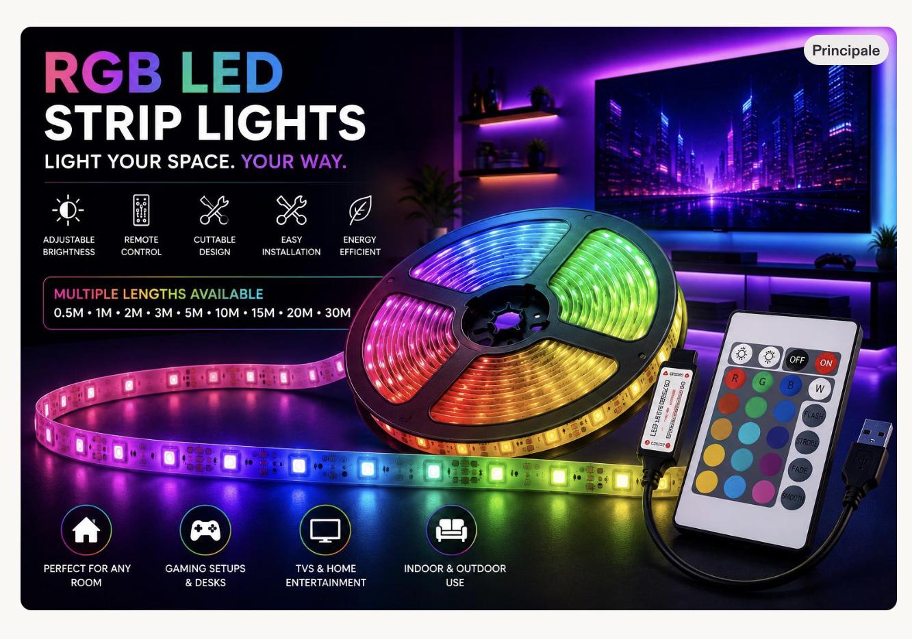 Led band mit batterie