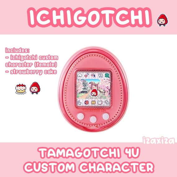 Tamagotchi 4U/4U+ Custom Character - Ichigotchi - Etsy