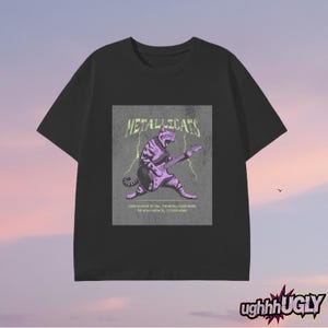 Metallicats T-Shirt | Funny Metal Cat Parody Tee | Heavy Metal Band Cat Shirt | Grunge Humor Streetwear