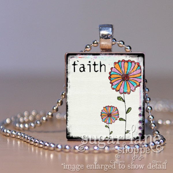 Faith Necklace Etsy