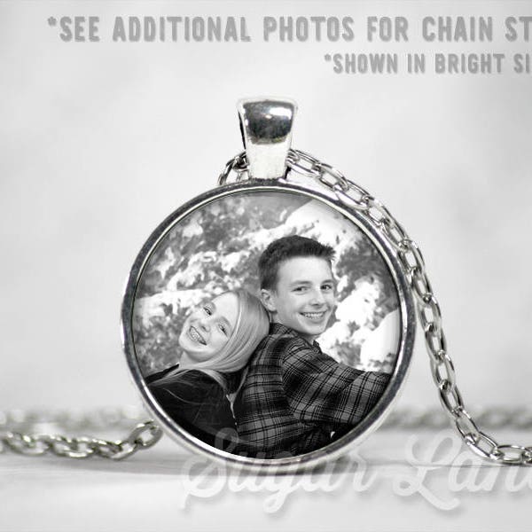 Photo Necklace with YOUR photo - Mother's Day Gift - Picture Necklace - Photo Jewelry - Personalized Photo Necklace - Memory Necklace