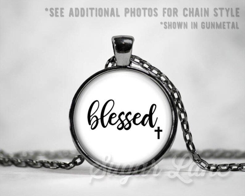 Blessed Necklace Blessed Necklace Blessed Pendant Etsy