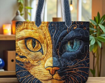 Unique Quilted Cat Backpack Bag Elephant Design Interior edgar-elephant-backpack-angle-  main image 3