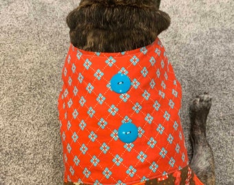 French Bulldog  Boy's Vest in Autumn Colors