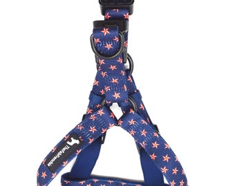 The Fab Frenchie® French Bulldog Stars and Stripes Step-In Harness