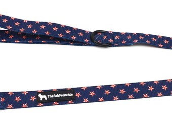 The Fab Frenchie® French Bulldog Stars and Stripes Forever Padded Handle Leash