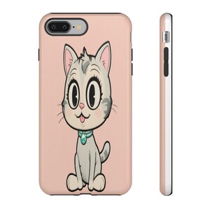 Cat Phone Case with Cute Cartoon Kitty Design, Uniquely Stylish, Perfect for Pet Lovers, Gift for Cat Owners, Trendy Tech Accessories