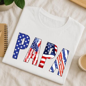 US Dad Shirt, Grandpa Shirt, Papa Shirts, Patriotic Shirt, 4th of July Shirt, Gift for Dad, Dad Tshirt For Birthday, Best Dad Gifts