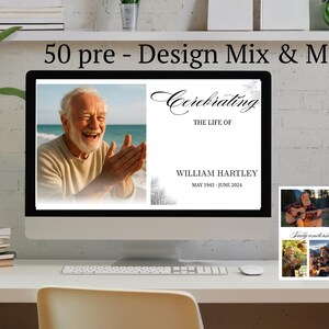 Digital Canva Template | Editable Memorial Video | Celebration of Life