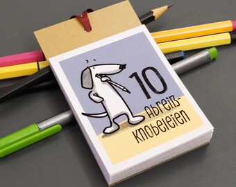 Advent calendar filler for children aged 8 and up – small puzzle book with 10 or 20 brain teasers