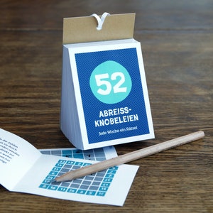 Puzzles, Sudoku, brain teasers in a small tear-off pad, a gift for puzzle fans aged 12 and up, a small present for Easter, for birthdays image 7