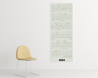 Calendar 2024 extra large two-part annual planner for the office