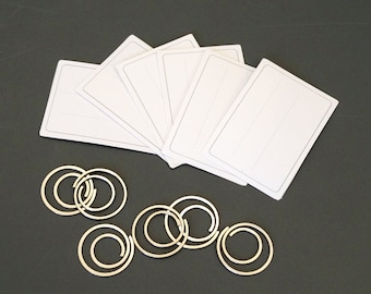 SET of locking clips and adhesive labels, suitable for our seed bags