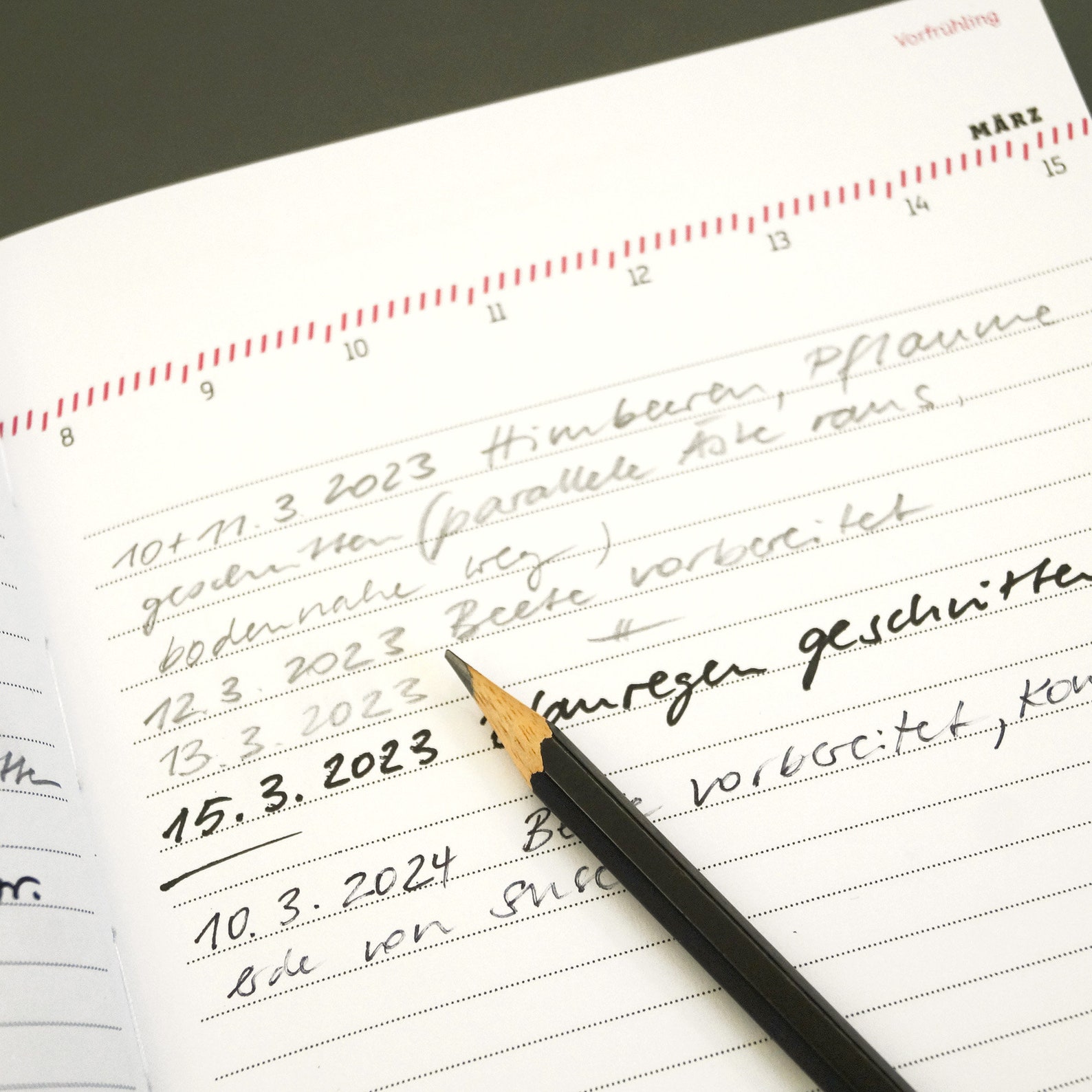 GARTENTAGEBUCH, ewiger Kalender für Gärtner, GartenNotizbuch