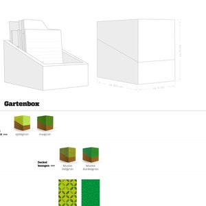 GARTENBOX, nutzbar als Gartentagebuch und Pflanzen-Katalog, Gartenkalender in Box, ewiger Kalender für den Gärtner, Hobbygärtner, sperlingb Bild 9