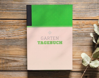 Gartentagebuch / immerwährender Kalender · Infos · Notizseiten · Gartentipps / Geschenk, Gartenjournal, Gartenkalender, Gartenbuch, Geschenk