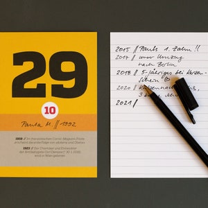 Gift idea: SCHÖNETAGEBOX, perpetual calendar and diary, chronicle for memories, collect special moments image 5