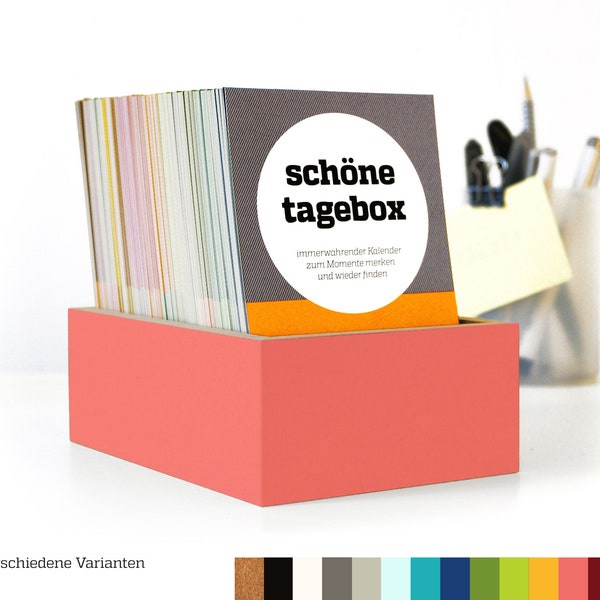 Geburtstagsgeschenk: SCHÖNETAGEBOX, Kalenderbox zum Sammeln schöner Momente, für Paare um gemeinsame Erinnerungen festzuhalten