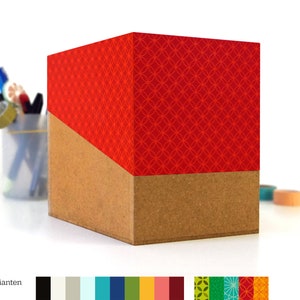 VERZAMELDOOS, doos met deksel in diverse kleuren, leeg, doos met schuin deksel, doos voor opbergen, doos om zelf te vullen
