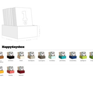 HAPPYDAYSBOX Schönetagebox Vol. 2 für alle Sprachen, immerwährender Kalender, Tagebuch für Teenager, einzigartiges Geschenk, sperlingb Bild 10