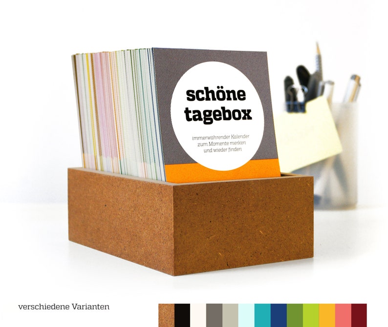 Gift idea: SCHÖNETAGEBOX, perpetual calendar and diary, chronicle for memories, collect special moments image 8