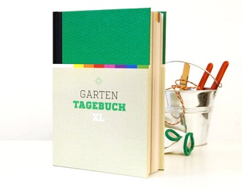 Garden Journal XL, Garden Planner, Notebook for the Garden, Garden Diary, Gardener's Book, Garden Journal, Garden Gift, Perpetual Calendar