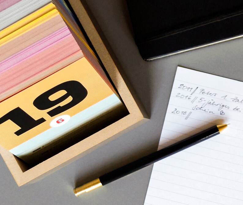 Schöne tage box immerwährender Kalender schönetagebox  Etsy
