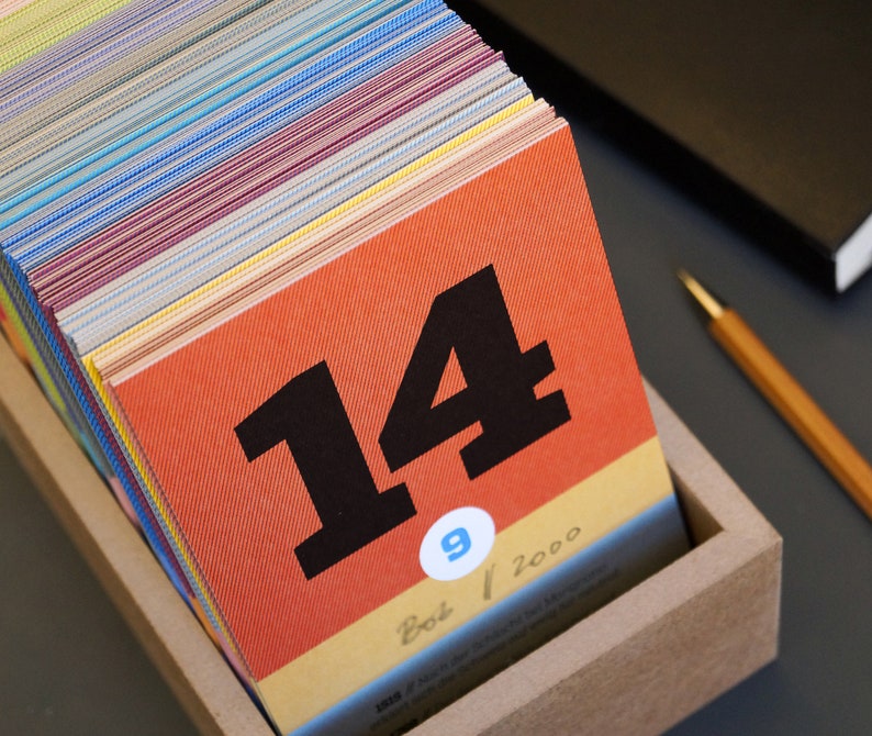 Gift for her: BEAUTIFUL DAY BOX with lid, perpetual calendar and diary for collecting memories, gift for girlfriend/wife image 4