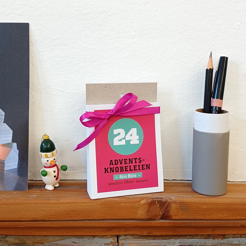 Adventskalender fürs Büro, mit 24 kleinen Aufgaben durch den Advent, der Kollegen-Adventskalender für die Arbeit Bild 2