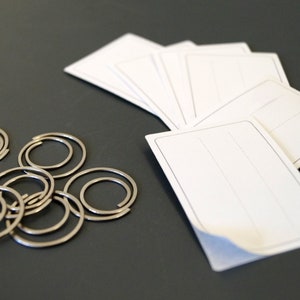 SET aus Verschlussklammern und Klebeetiketten, geeignet für unsere Samentüten