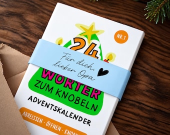 Advent calendar for Grandpa – 24 proverb picture puzzles, a small Advent surprise for grandfather