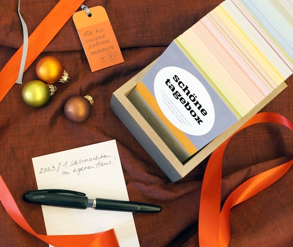 Gift idea: schÖnetagebox, perpetual calendar and diary, chronicle for  memories, collect special moments - etsy