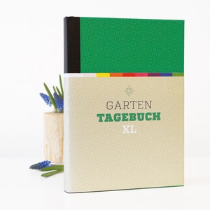 B-STOCK: GARDEN DIARY XL, perpetual calendar for gardeners, garden notebook, book for hobby gardeners, garden gift, Christmas gift image 1