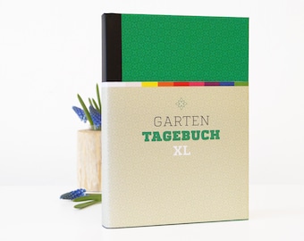 B-WARE: GARTENTAGEBUCH XL, ewiger Kalender für Gärtner, Garten-Notizbuch, Buch für Hobbygärtner, Geschenk Garten, Weihnachtsgeschenk