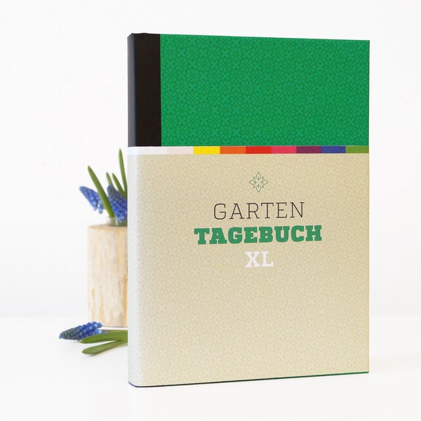 B-WARE: GARTENTAGEBUCH XL, ewiger Kalender für Gärtner, Garten-Notizbuch, Buch für Hobbygärtner, Geschenk Garten, Weihnachtsgeschenk