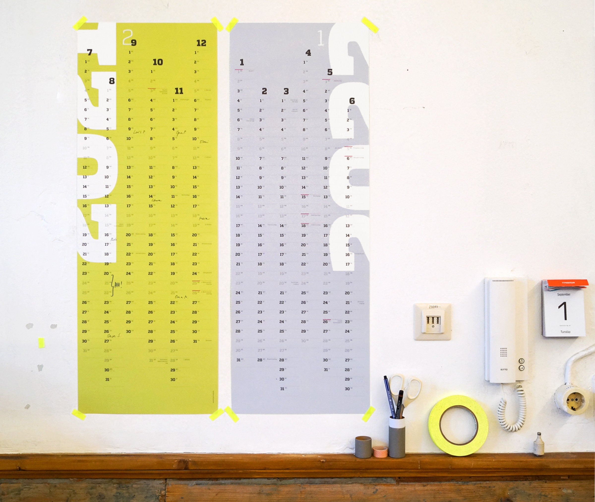 2 Year Calendar Wall Calendar 2021 And 2022 24 Months Etsy
