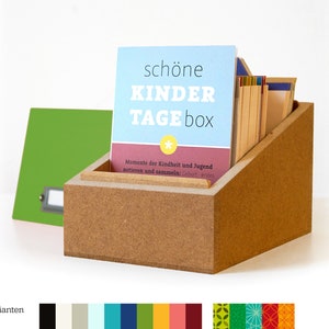 SCHÖNEKINDERTAGEBOX – Album e diario del bambino con biglietti per le tappe importanti // Regalo per nascita e battesimo