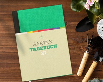 Planificateur de jardin, GARDEN DIARY XL, carnet pour le jardin, journal de jardin, livre jardinier, calendrier perpétuel, carnet de jardin, jardin cadeau