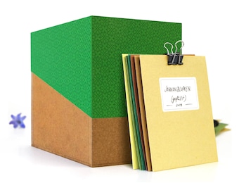Self-filling seed packet box – seed storage with seed packets and tabs // Gift for garden & balcony