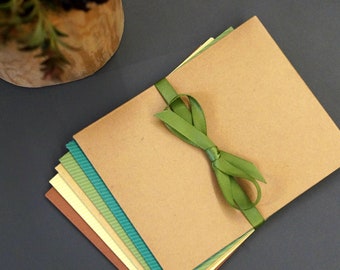 SEED BAGS, set of 6 small paper bags, two-tone, envelopes, mini bags, small gift bags, to fill yourself, pretty packaging