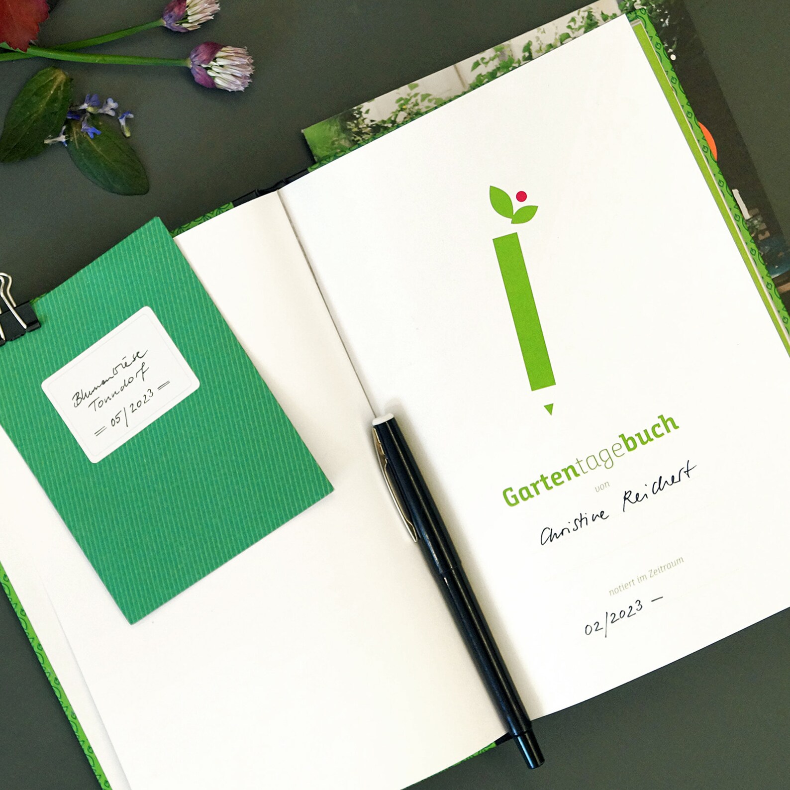 GARTENTAGEBUCH, ewiger Kalender für Gärtner, GartenNotizbuch