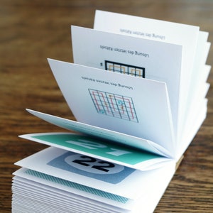 Puzzles, Sudoku, brain teasers in a small tear-off pad, a gift for puzzle fans aged 12 and up, a small present for Easter, for birthdays image 8