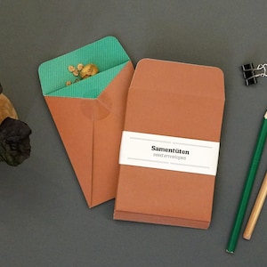 SACCHETTI PER SEMI, set di 6 piccoli sacchetti di carta, per giardinieri hobbisti, mini sacchetti, bellissimi sacchetti regalo per piccole cose, da riempire