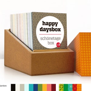 Happy Days Box Diary Vol. 2 – HAPPYDAYSBOX, adequado para todos os idiomas, caixa de memórias, calendário perpétuo, presente de casamento, sperlingb