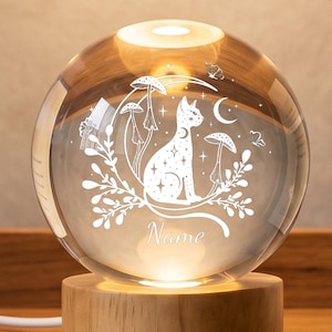 Dekoracja w kształcie kryształowej kuli w kształcie króliczka, lampka nocna w kształcie króliczka do pokoju dziecięcego, wielkanocny akcent w domu, fantazyjna lampka nocna