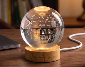 Lámpara de noche de agradecimiento para profesores con forma de esfera del sistema solar celeste, adorno único de ciencia y astronomía, ideal como lámpara de mesa para un dormitorio acogedor.