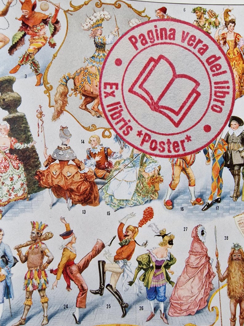 ExLibrisPoster quality stamp indicating authentic vintage prints, not digital reproductions.
