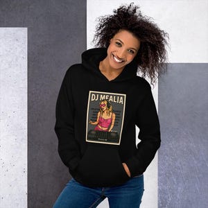 Sweat à capuche unisexe DJ Mealia Card