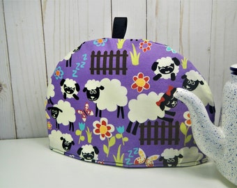 tea lover gift TEA COZY Small 2-3 cup size in Spooky Halloween print teapot warmer