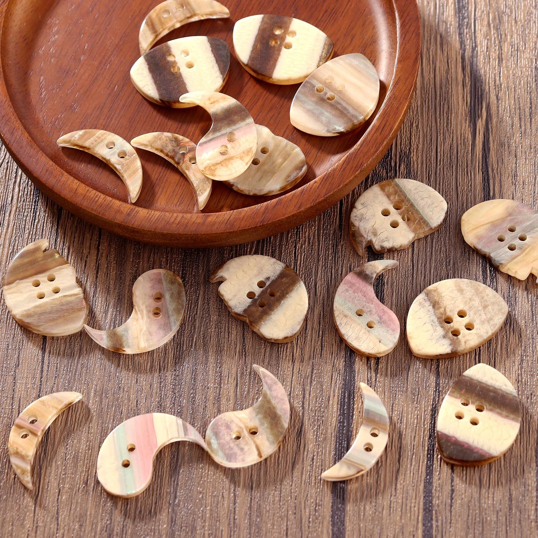 Weird Button Shape Mixed Pattern Buttons - Unique Shapes Buttons, 1.2'' Resin Buttons ...